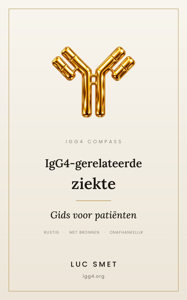 Omslag van “IgG4-gerelateerde ziekte — Gids voor patiënten” van Luc Smet